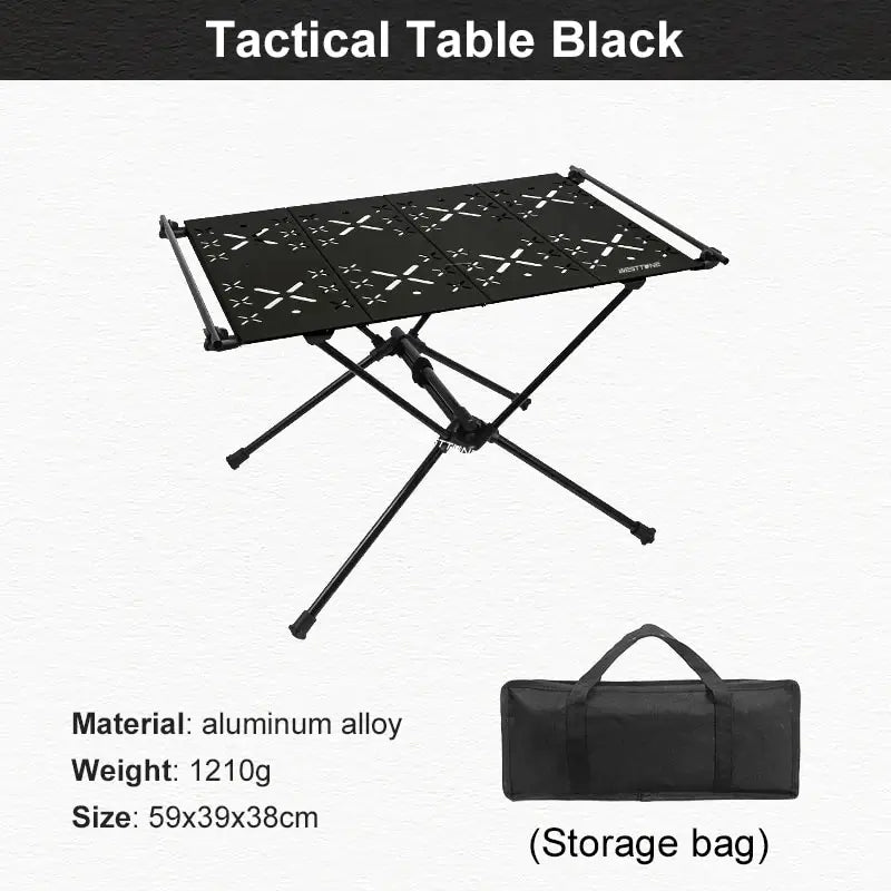 WEST TUNE Camping Folding Table Portable Aluminium Alloy Outdoor Table