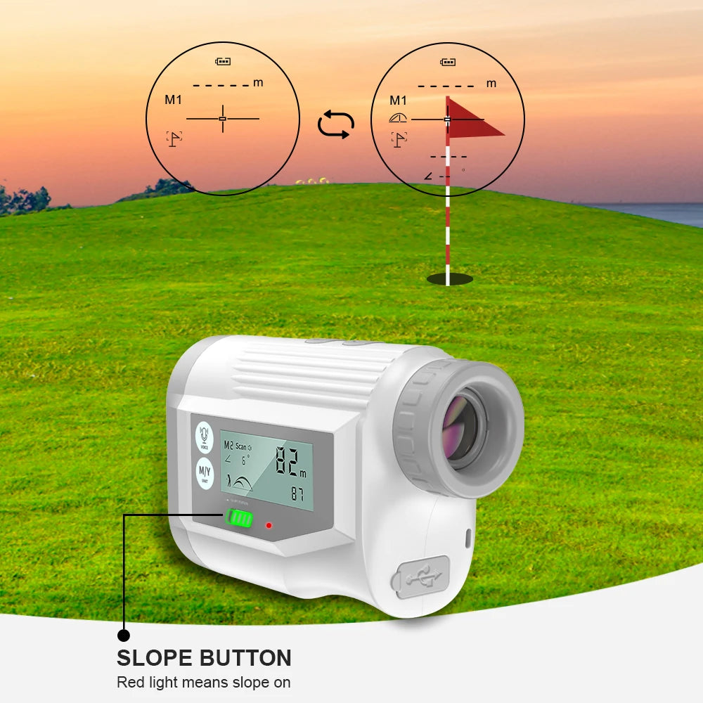NOHAWK Laser Rangefinder – USB Rechargeable with Slope Compensation for Hunting and Outdoor Adventures