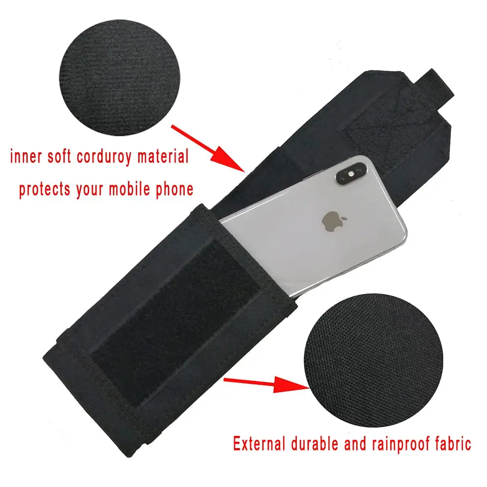 CLUSGO Tactical Molle Mobile Phone Bag for Hunting and Outdoor Use