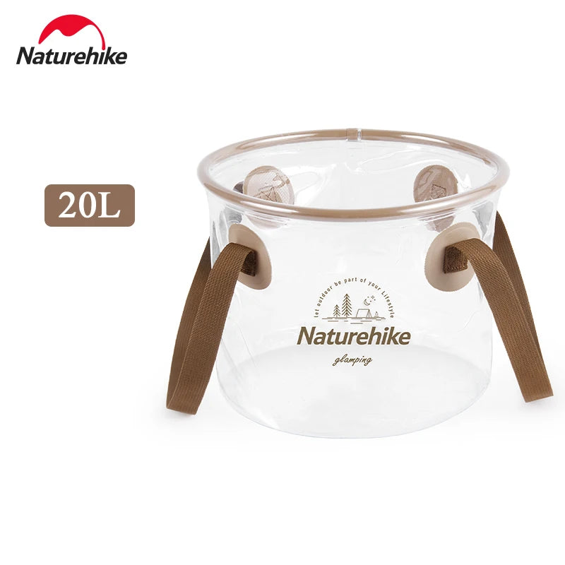 NATUREHIKE Foldable 20L Water Bucket for Camping, BBQ, and Travel