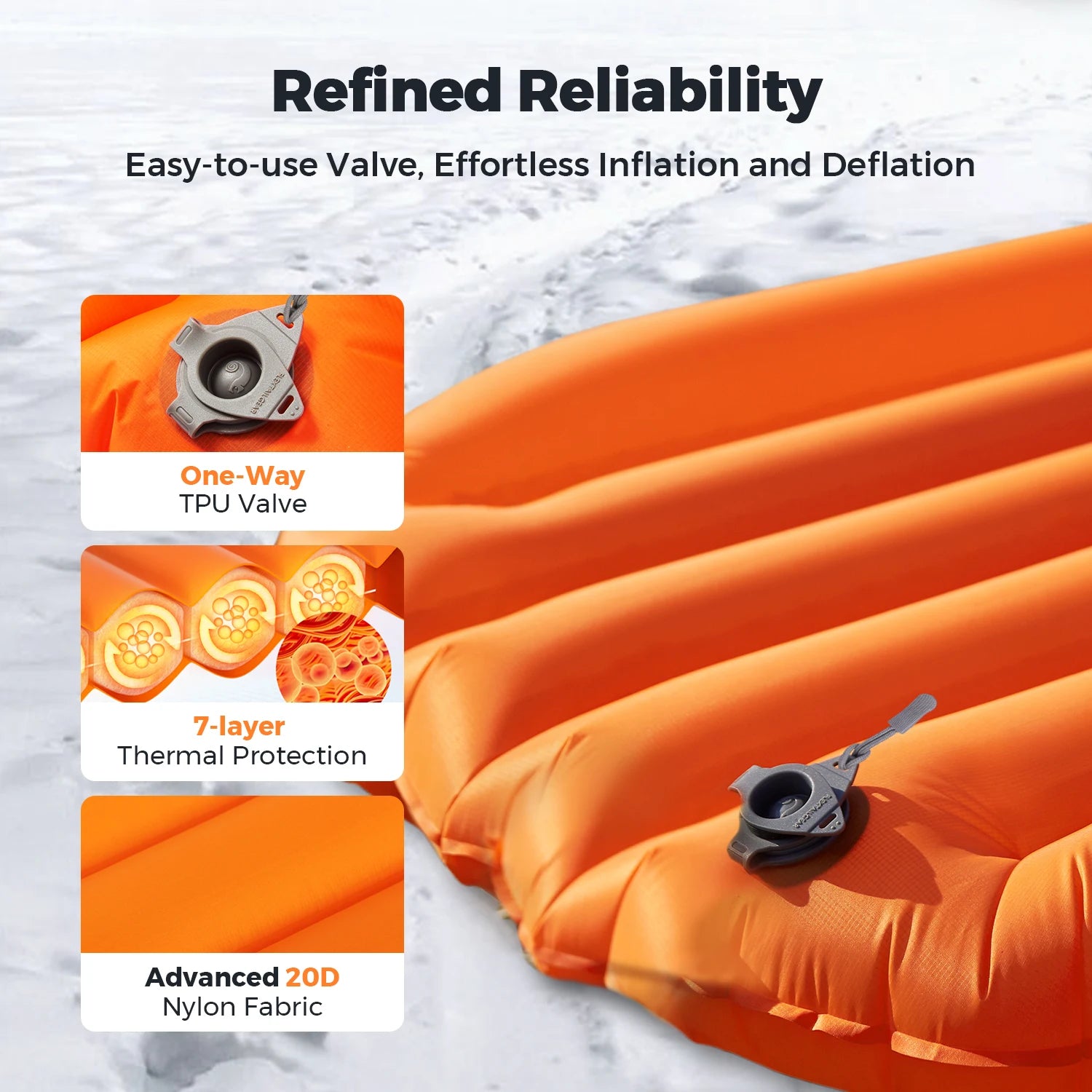 FLEXTAILGEAR Zero Mattres Regular Insulated Sleeping Pad