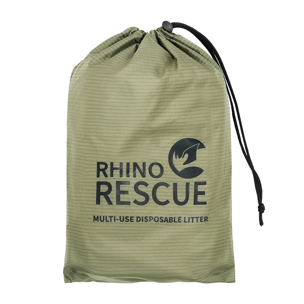 RHINO RESCUE Multi-use Disposable Litter Portable Emergency Stretcher with Carry Bag