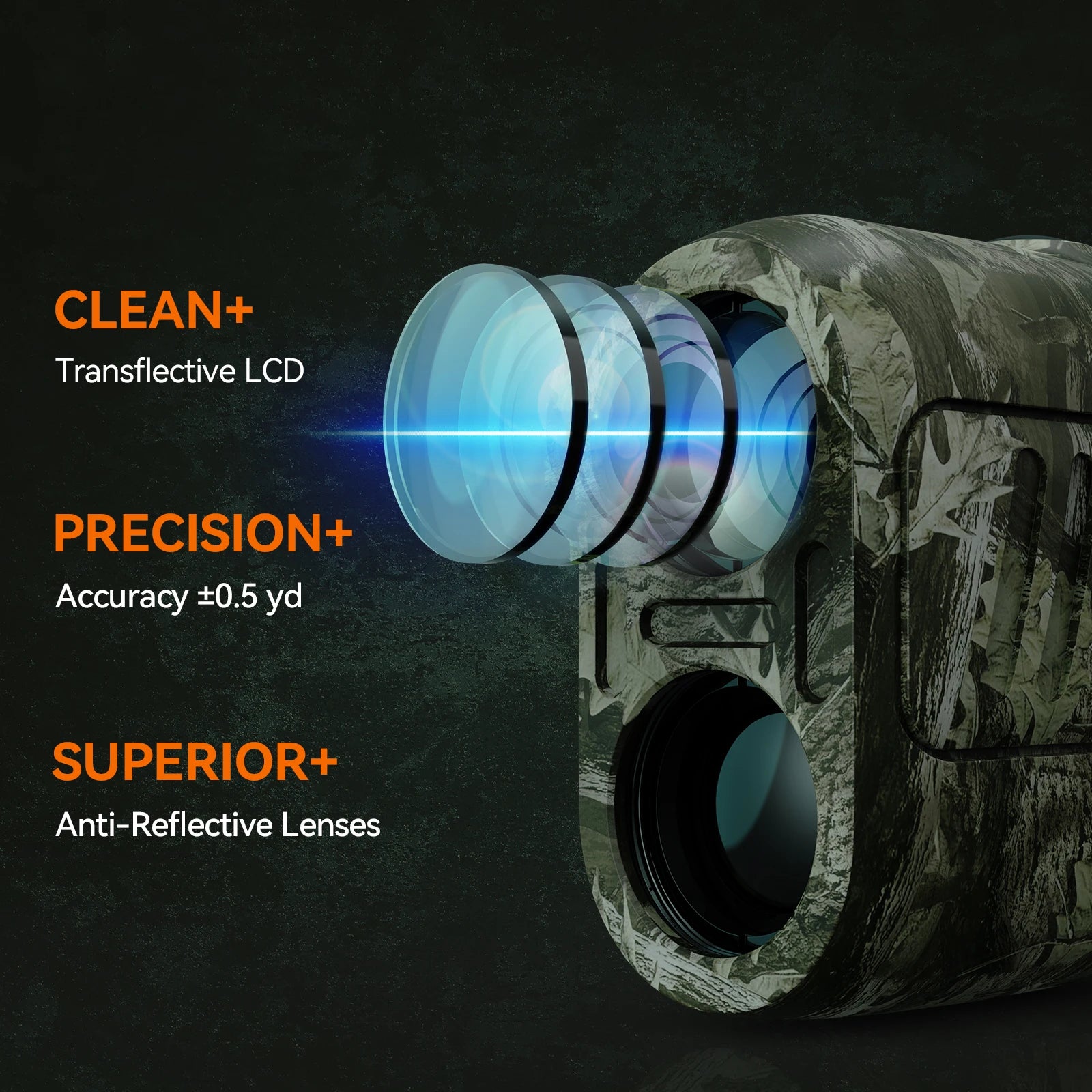 MILESEEY PF2E 600m Hunting Laser Rangefinder – Rain & Fog Mode