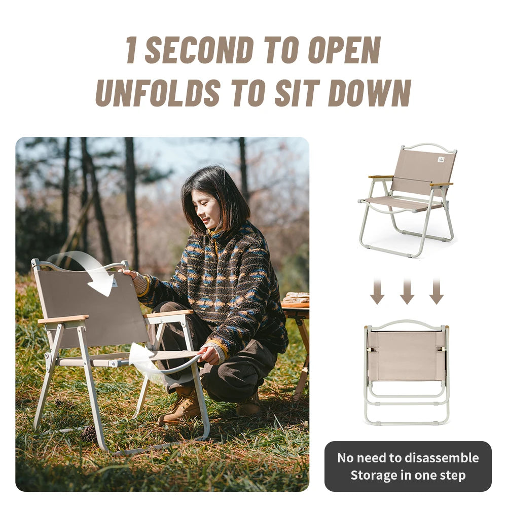 NATUREHIKE Ultralight Folding Camping Chair for Hiking, Fishing, and Travel