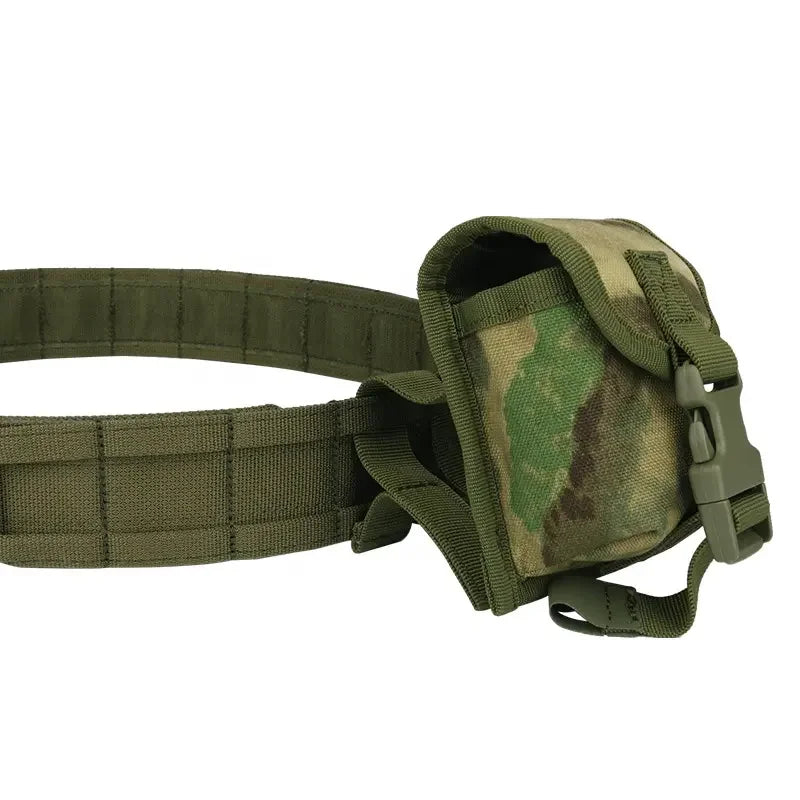 YAKEDA Tactical Waist Bag 8-in-1 Molle Combat Belt with Pouches
