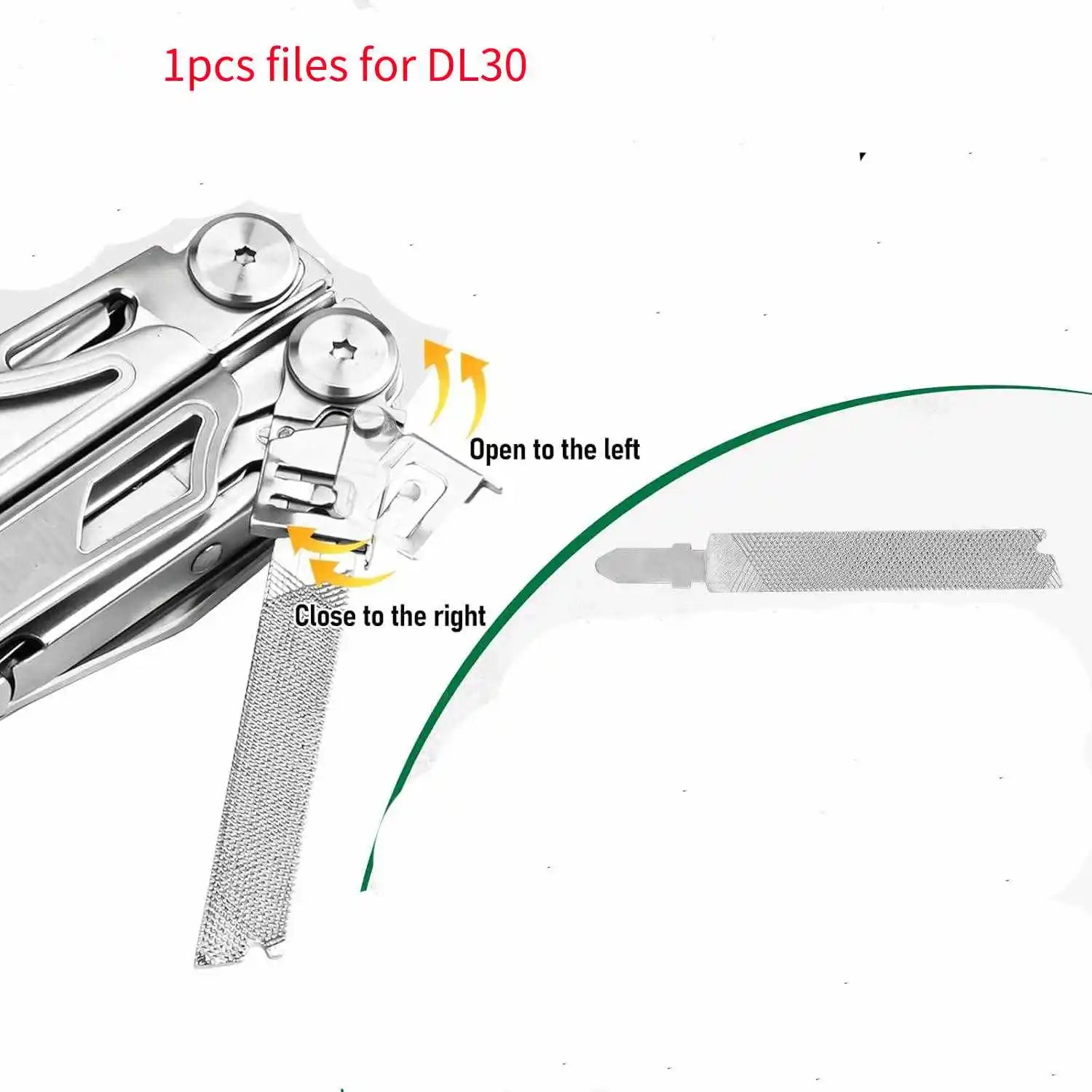 DAICAMPING DL30 Replacement Parts Set for Multitools – Saw, Knife, Screwdrivers, and Files
