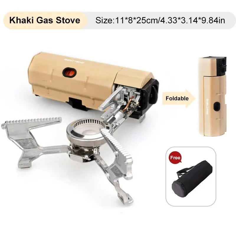BRS 2670W Portable Folding Gas Stove for Camping and Outdoor Cooking