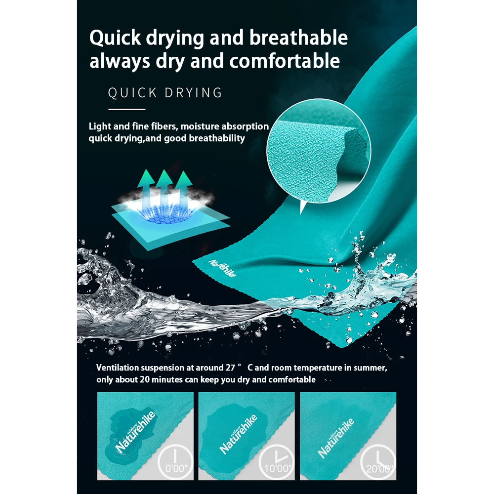 NATUREHIKE Quick Drying Absorbent Bath Towel for Travel and Outdoor Use