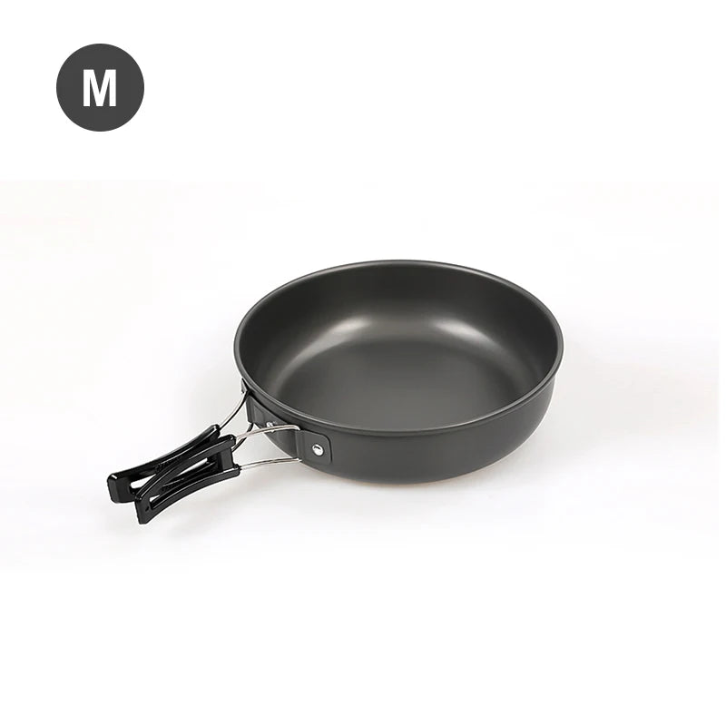 WESTTUNE Camping Frying Pan – Lightweight Aluminium Cookware with Foldable Handle