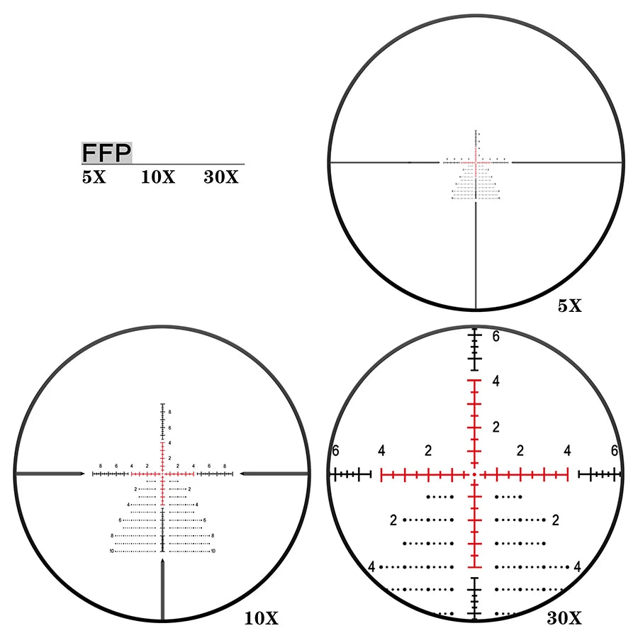 DISCOVERYOPT HD GEN-II 5-30×56 SFIR FFP Rifle Scope - Professional Long Range Optic with 34mm Tube