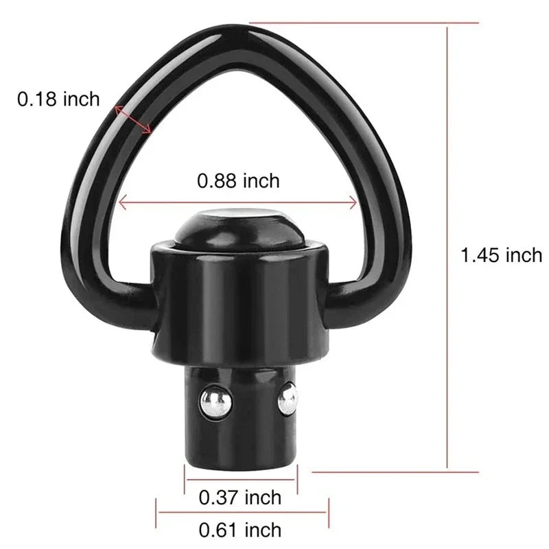 1.25" Sling Mount Swivel – Quick Release Mlok Rail Adapter for Hunting Rifles