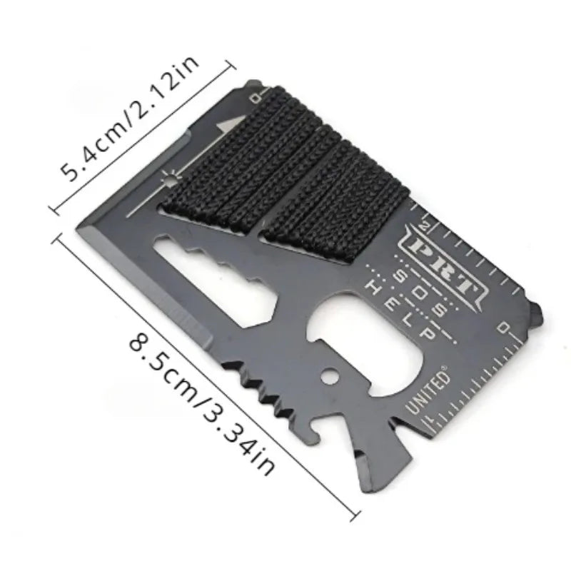 EDC Multifunctional Pocket Tool Card for Camping and Survival