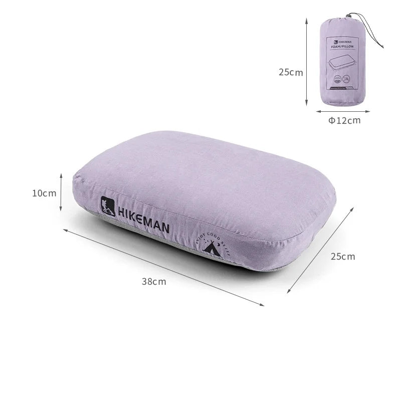HIKEMAN Deep Sleep Outdoor Camping Pillow Memory Foam Portable Travel Cushion