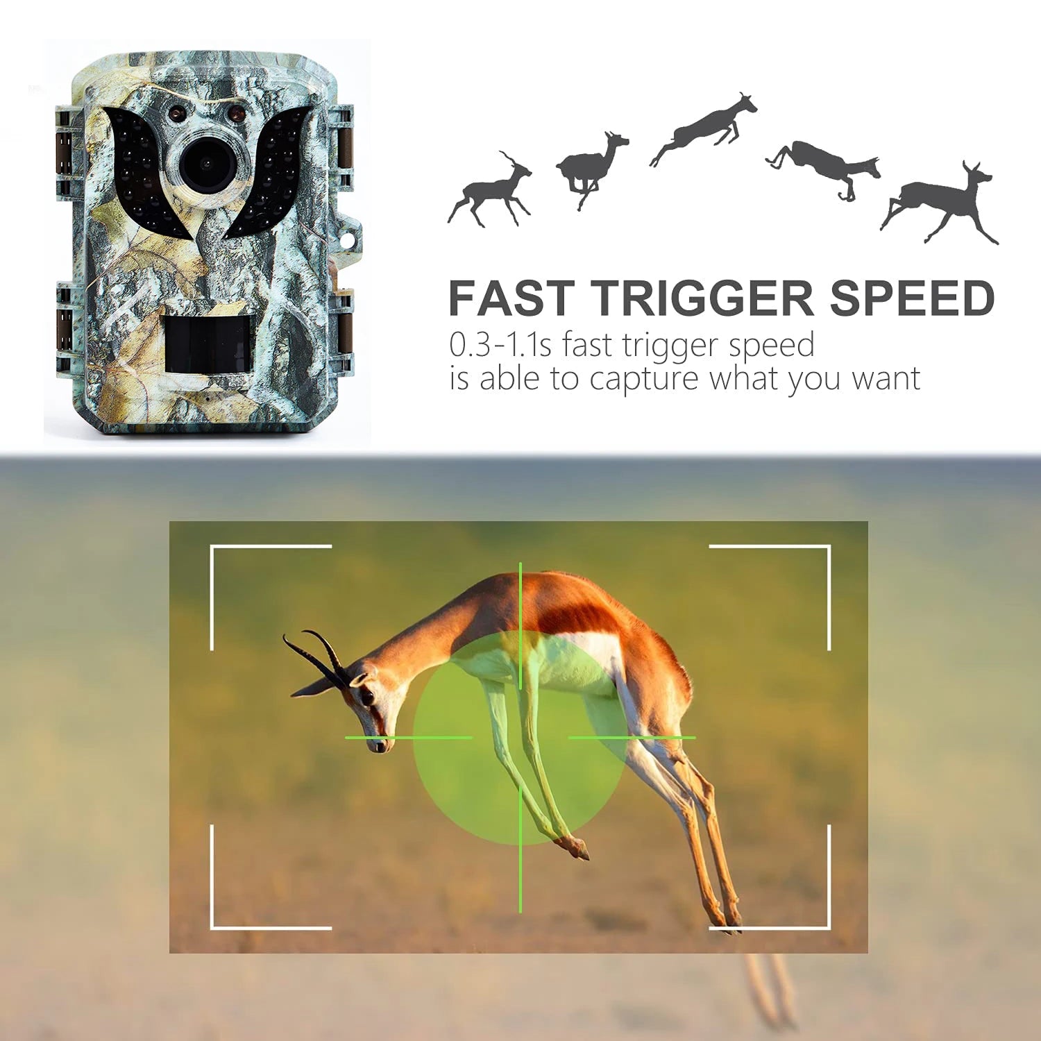 XIYEAR DL005 16MP 1080P Trail Camera with Night Vision and Motion Detection