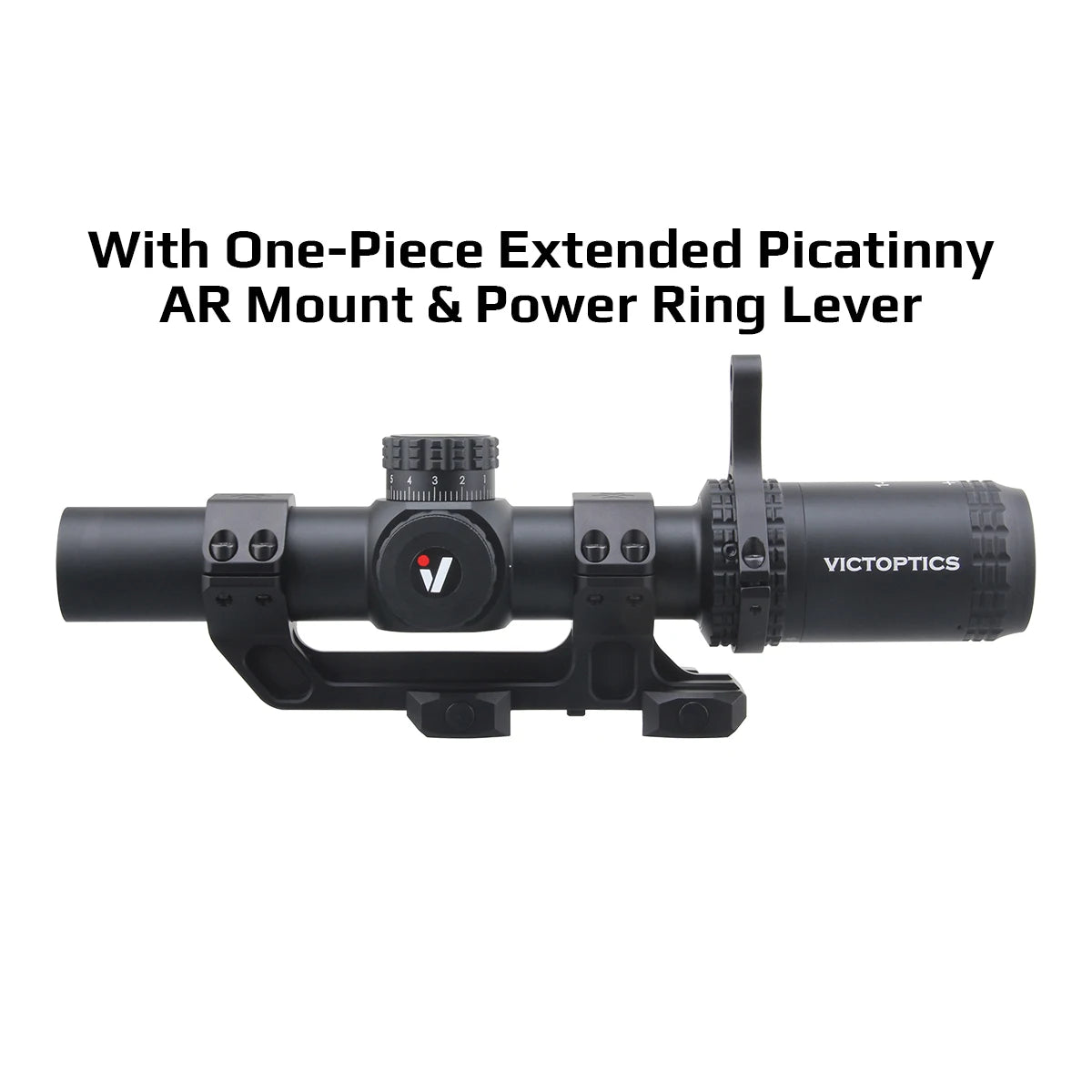 VICTOPTICS S6 1-6×24i LPVO Rifle Scope - Fiber Reticle with Ultra Bright Dot for AR Series