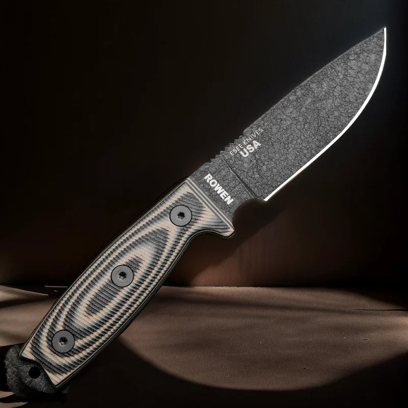 Fixed Blade Knife – G10 Handle & Kydex Sheath for Outdoor Survival & Hunting