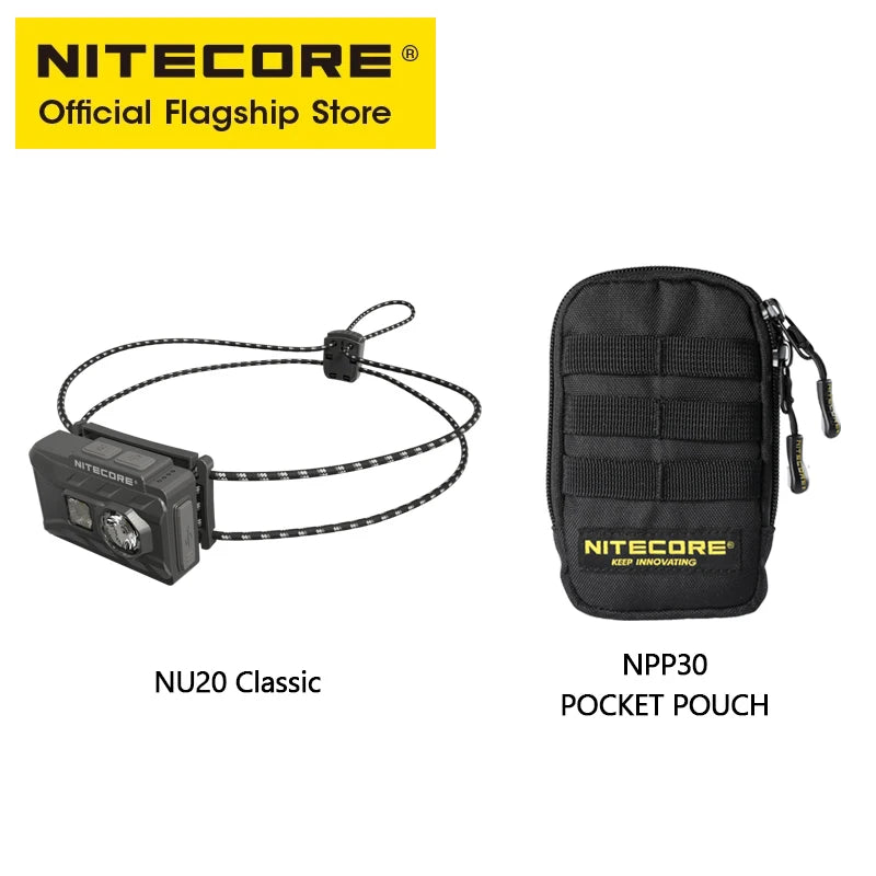 NITECORE NU20 Classic USB-C Rechargeable Headlamp 360lm Ultra Light Outdoor Torch