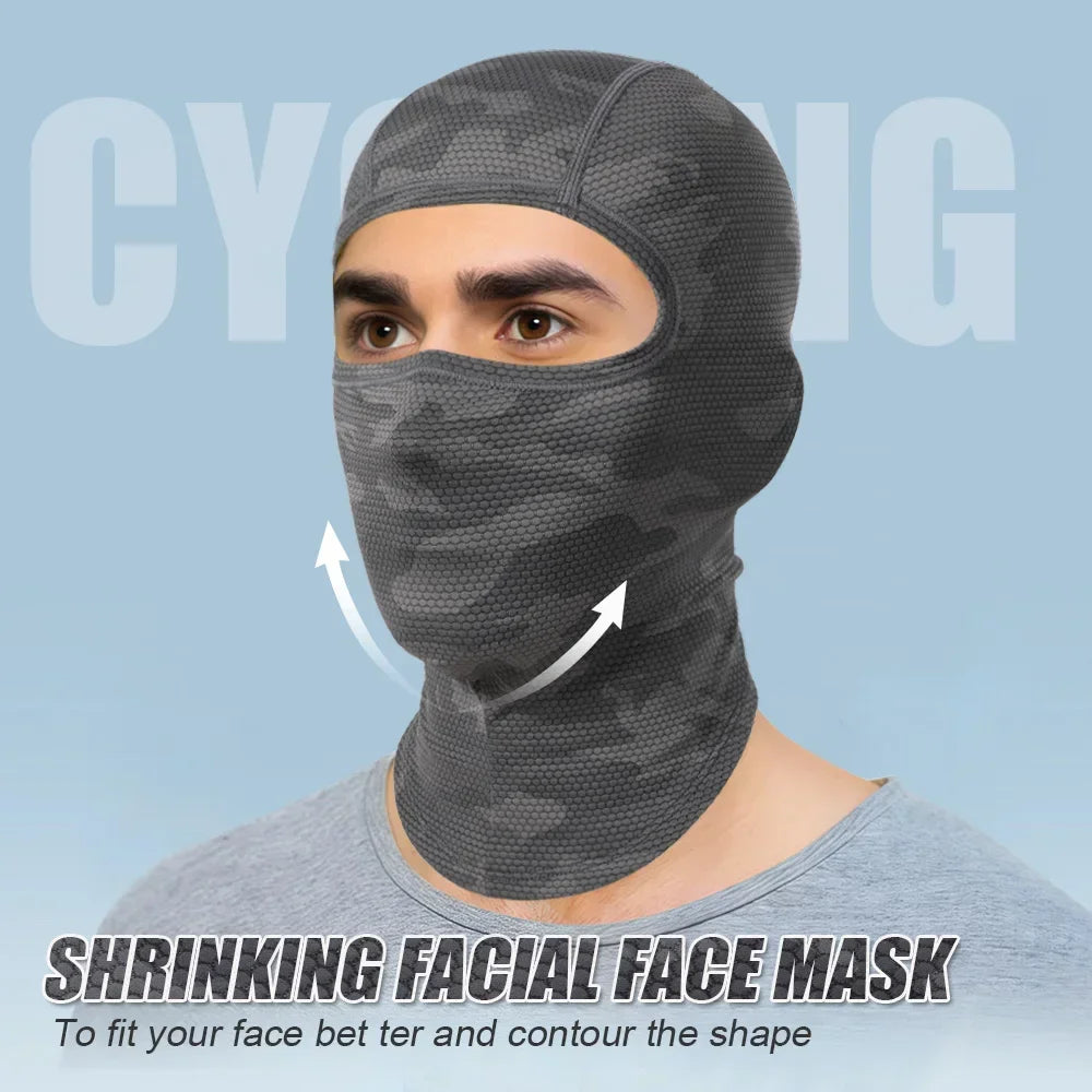 GUMAO Cooling Balaclava Cycling Face Mask Ice Silk Headgear