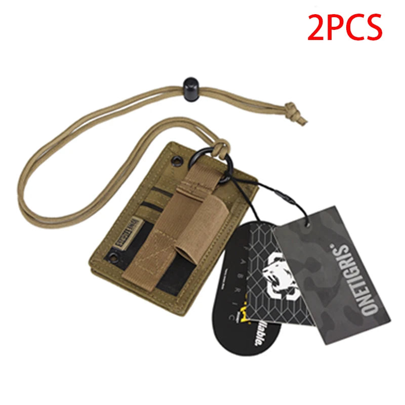 ONETIGRIS Outdoor ID Holder & Patch Display Organiser - Multi-Function MOLLE Pouch