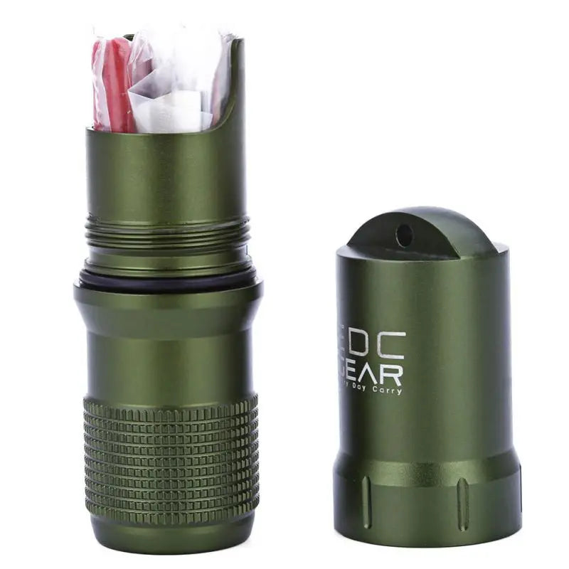 Waterproof Capsule EDC Storage Box – Survival Match & Pill Container