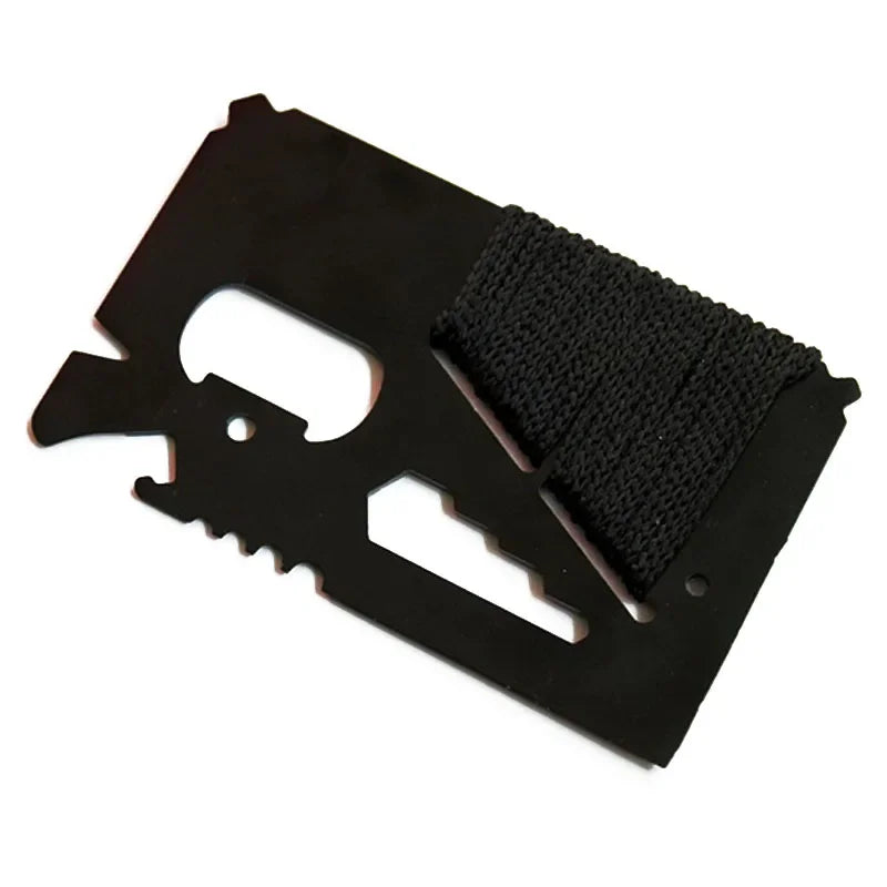 EDC Credit Card Multi-Tool Stainless Steel Pocket Knife for Camping and Survival