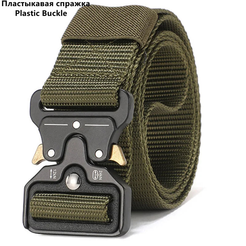 FENRUIEN Tactical Nylon Canvas Belt Multifunctional Buckle