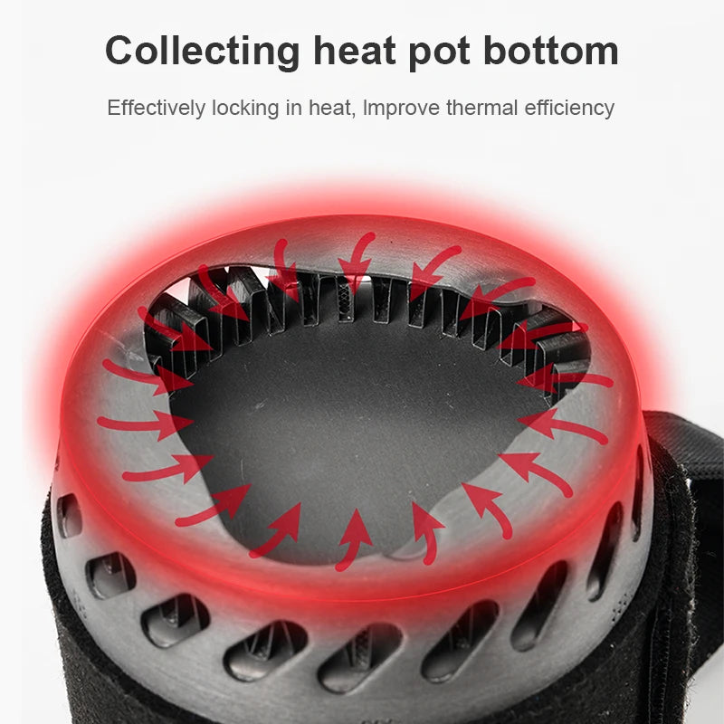 BRS BRS-61 Camping Integrated Heat Collecting Pot Burner Ultralight Stove
