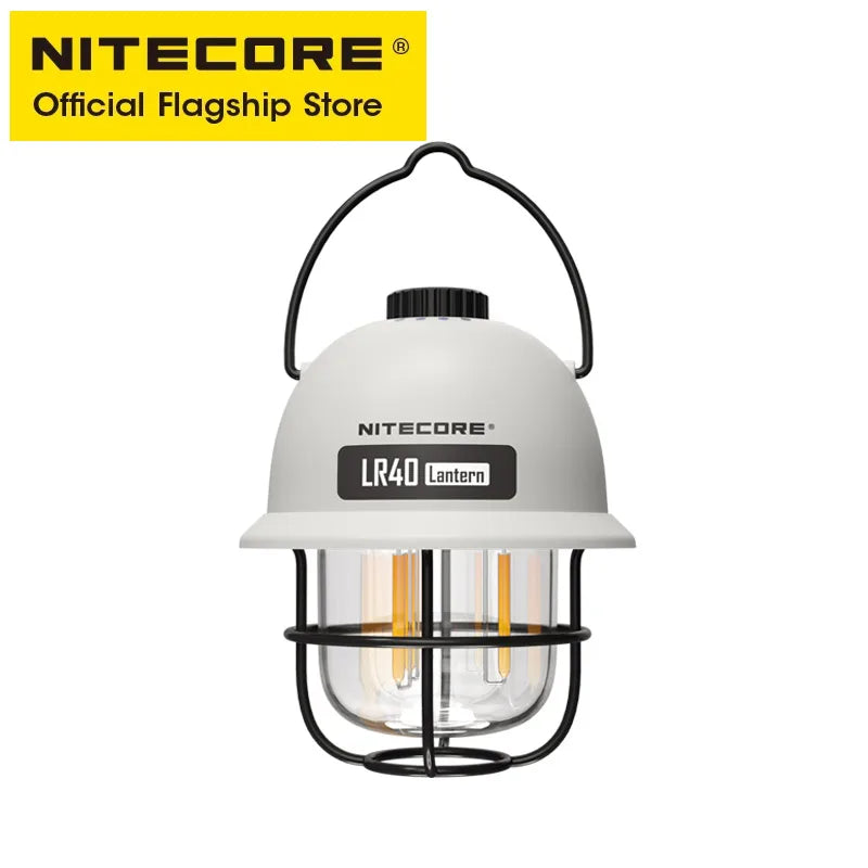 NITECORE LR40 USB-C Camping Lantern 100lm 3-Source LED Outdoor Light
