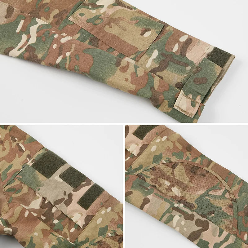 REFIRE GEAR Ripstop Camouflage Hunting Shirt - Multi-Pocket Long Sleeve Outdoor Shirt for NZ Bush Stalking