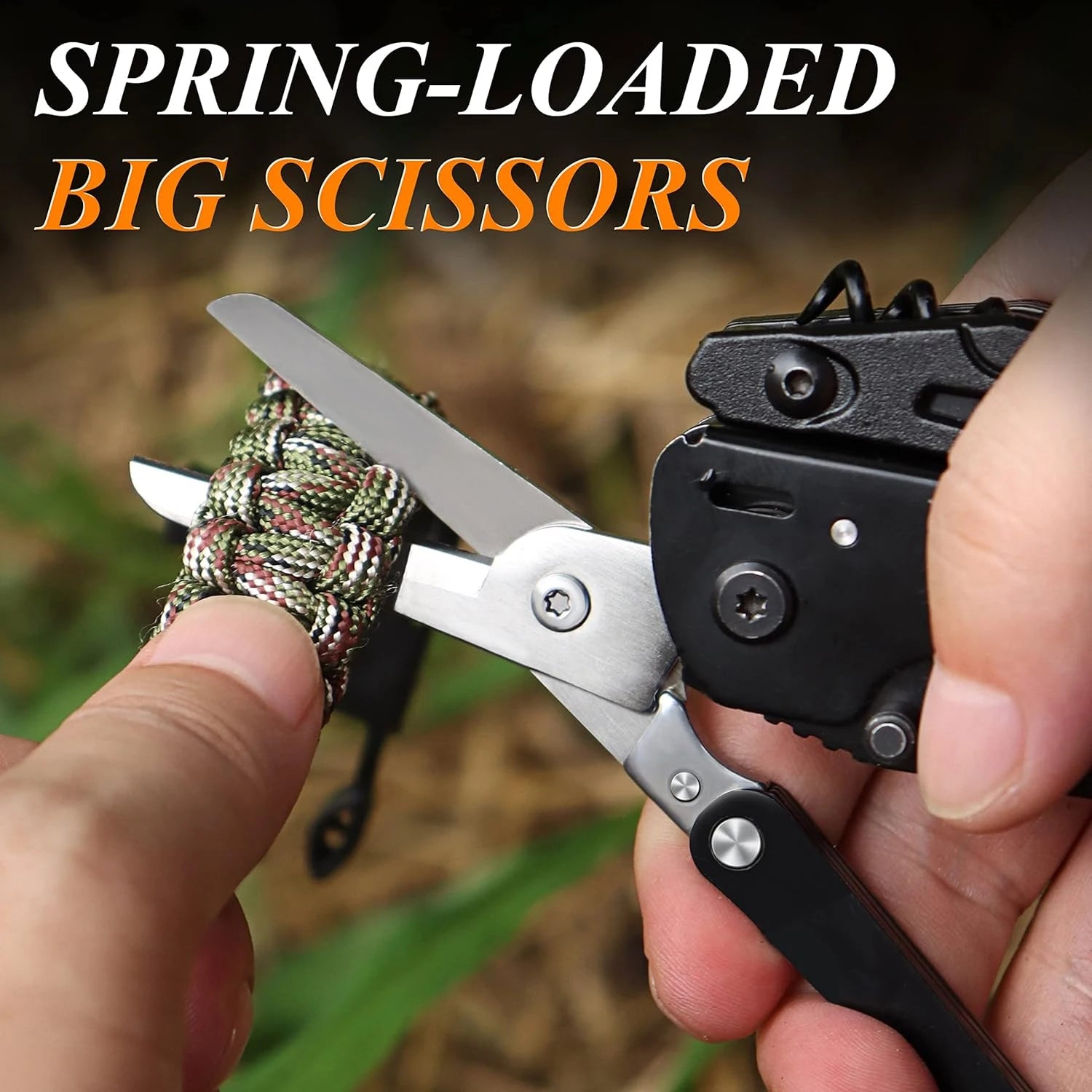 SANKE RESCUE Stainless Steel Folding Multi-Tool – 21-in-1 Camping & Survival Gear