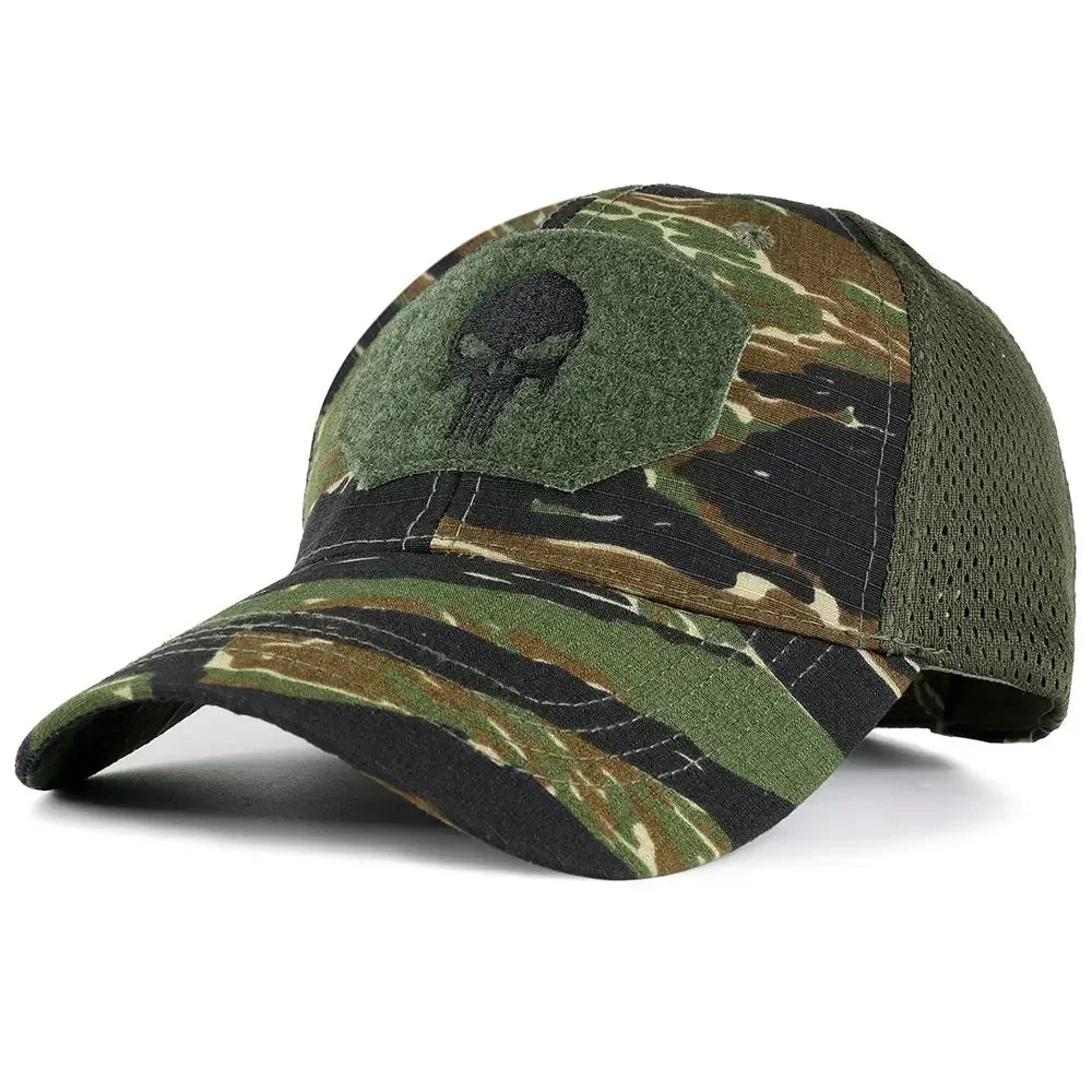 GUMAO Tactical Camouflage Baseball Cap Adjustable Mesh Hat