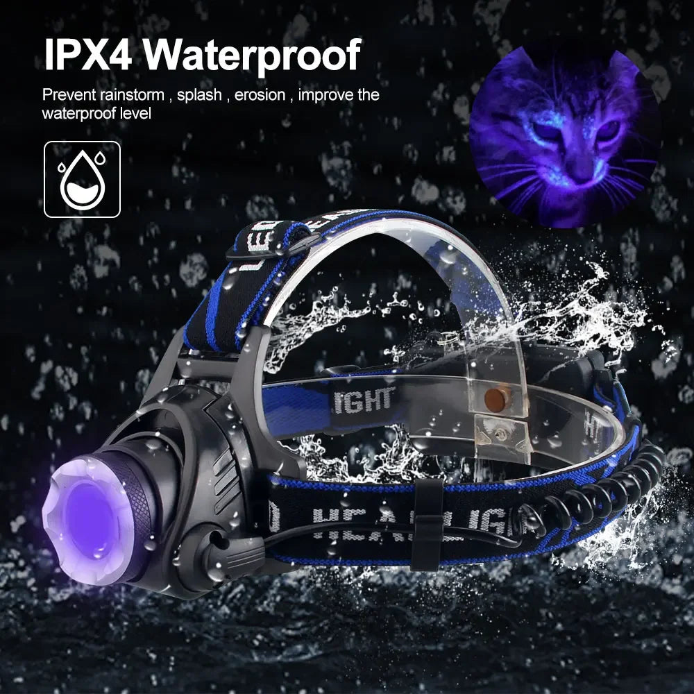 SOLARSTORM XPG Tactical Zoomable Headlamp - Red/Green/UV LED for Hunting & Fishing