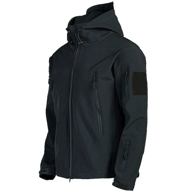 VIKTACTICAL Military Shark Skin Soft Shell Jacket - Tactical Waterproof Windbreaker with Hood for NZ Hunting