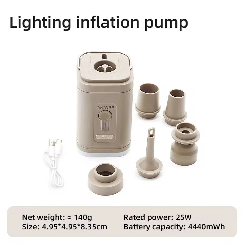 TARKA Camping Portable Battery Air Pump – Wireless Inflator & Deflator for Air Cushions, Beds, Boats & Swimming Rings