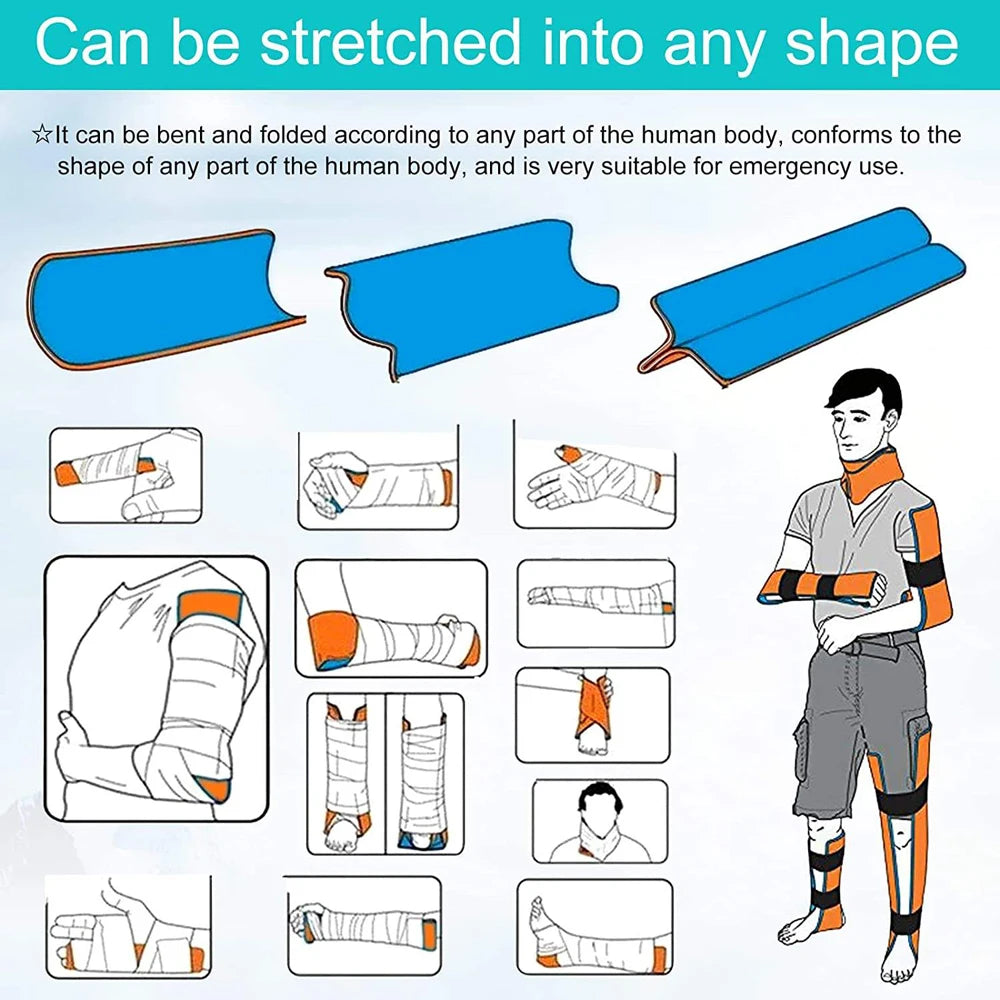 First Aid Universal Aluminum Splint Roll – Medical Survival Polymer for Emergency Kits