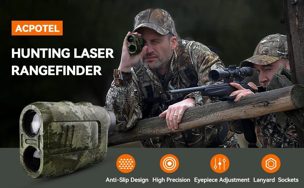MILESEEY PF2E Laser Rangefinder 600m for Golf & Hunting