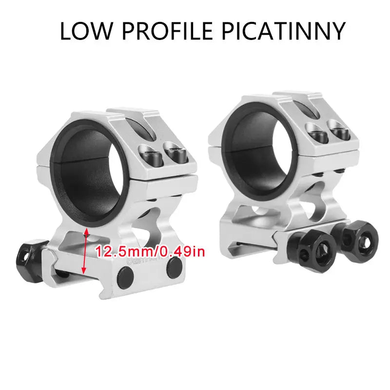 WESTHUNTER Universal Tactical Rifle Scope Mounts – Dual Rings for 25.4MM/30MM Scopes