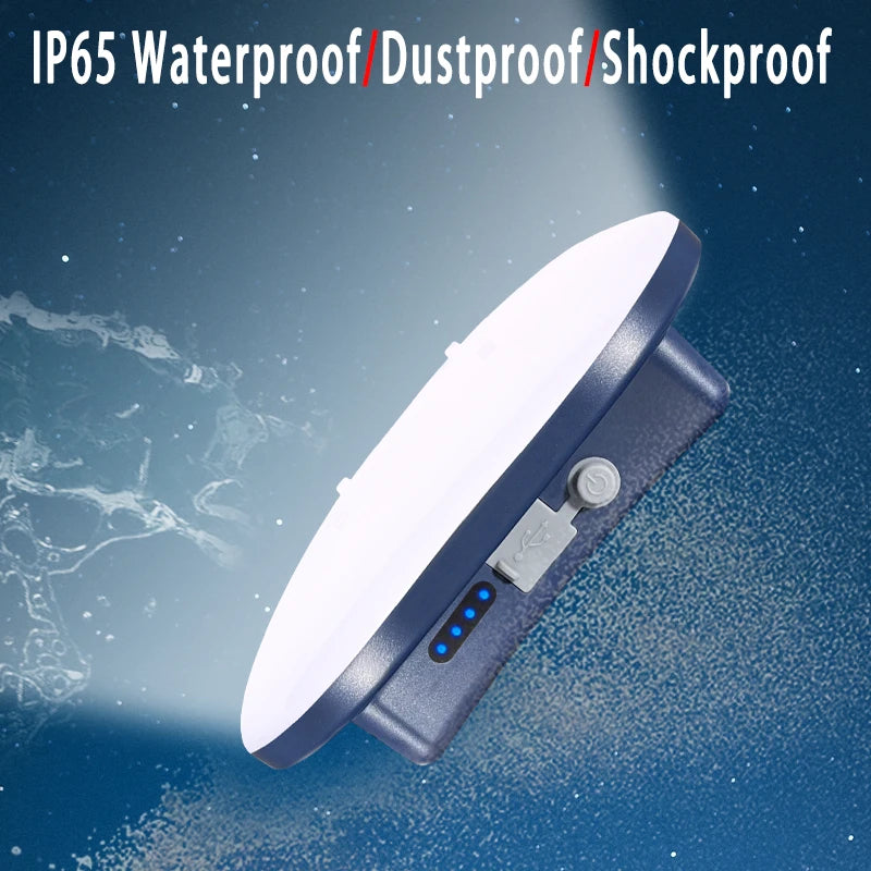 MOSLIGHTING LY01 - 80W Rechargeable Camping Lantern with Zoom Torch & Magnetic Base