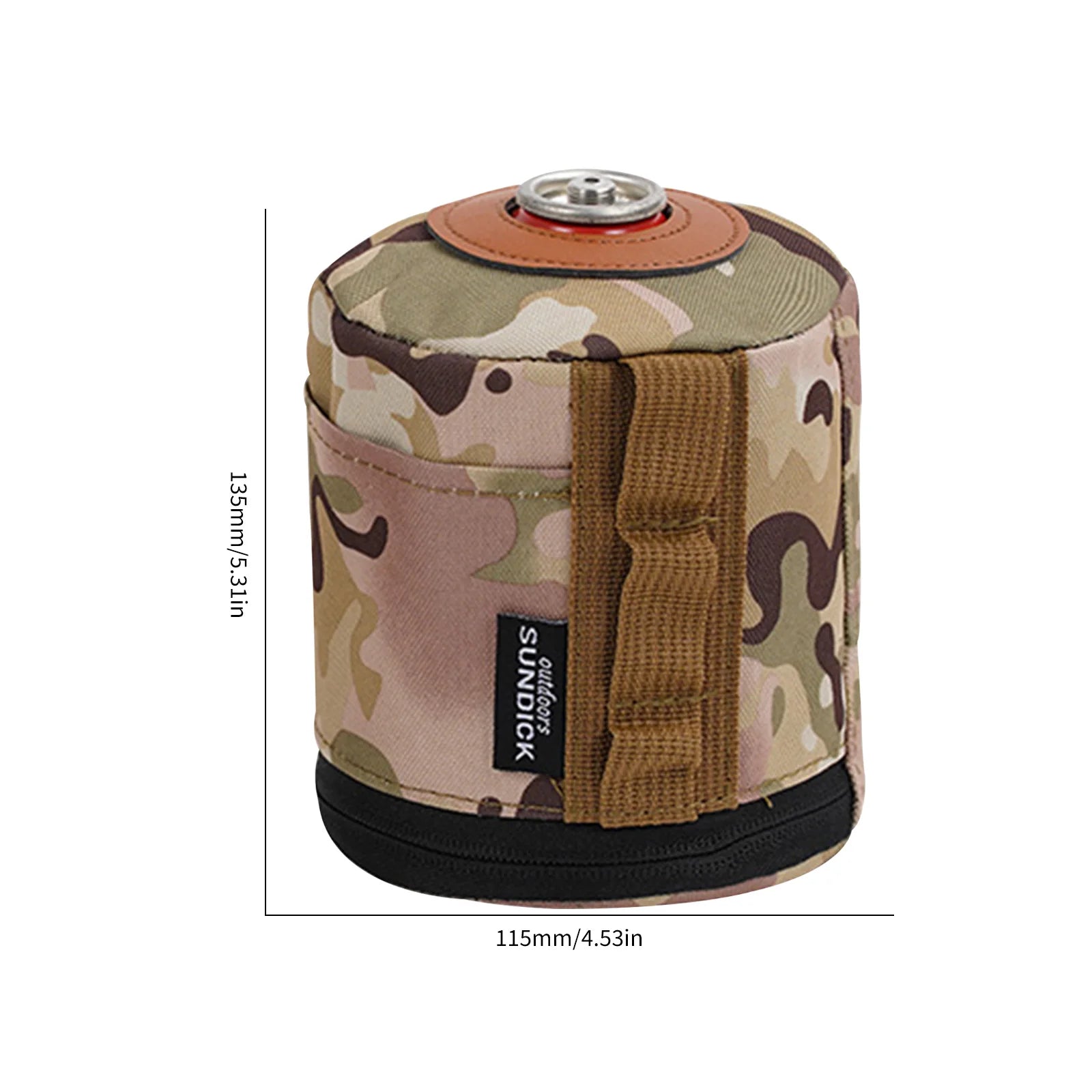 SHUNMAII Camping Gas Can Protective Cover – Cotton Linen Fuel Cylinder Storage Sleeve
