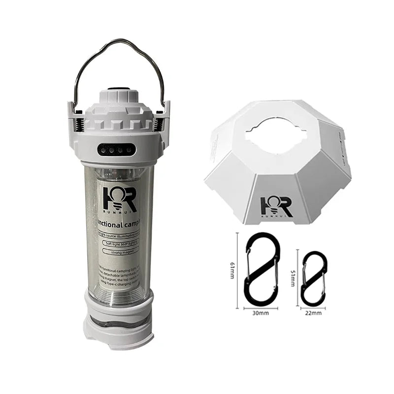 KRC CAMP Outdoor LED Camping Light – Portable Lantern with Tripod & USB Charging