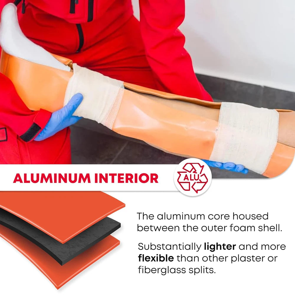 First Aid Universal Aluminum Splint Roll – Medical Survival Polymer for Emergency Kits