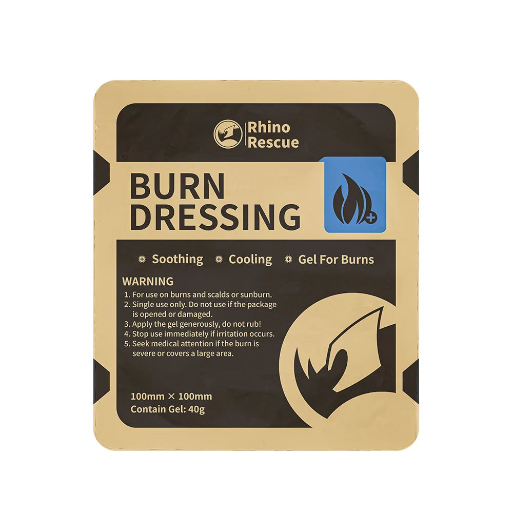 RHINO RESCUE Transparent Hydrogel Wound Dressing – Burn Gel for Emergency Burn Care