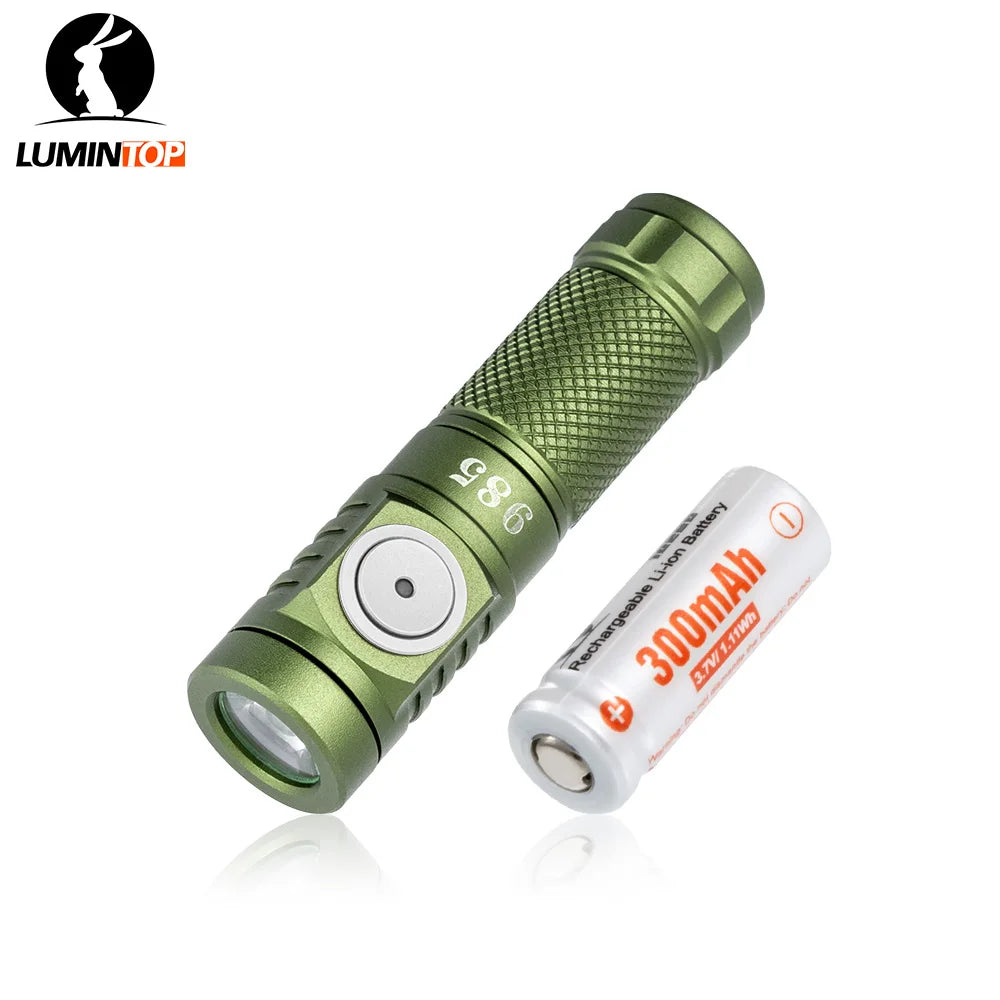 LUMINTOP 985 FROG V3.0 Mini Flashlight - 570 Lumen Keychain EDC Torch with Dual Battery Options