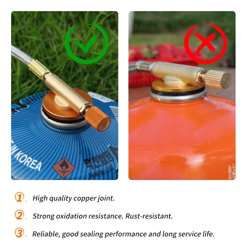 TARKA 3 Heads Gas Stove – Folding 5800W Camping Burner for Outdoor Cooking & BBQ