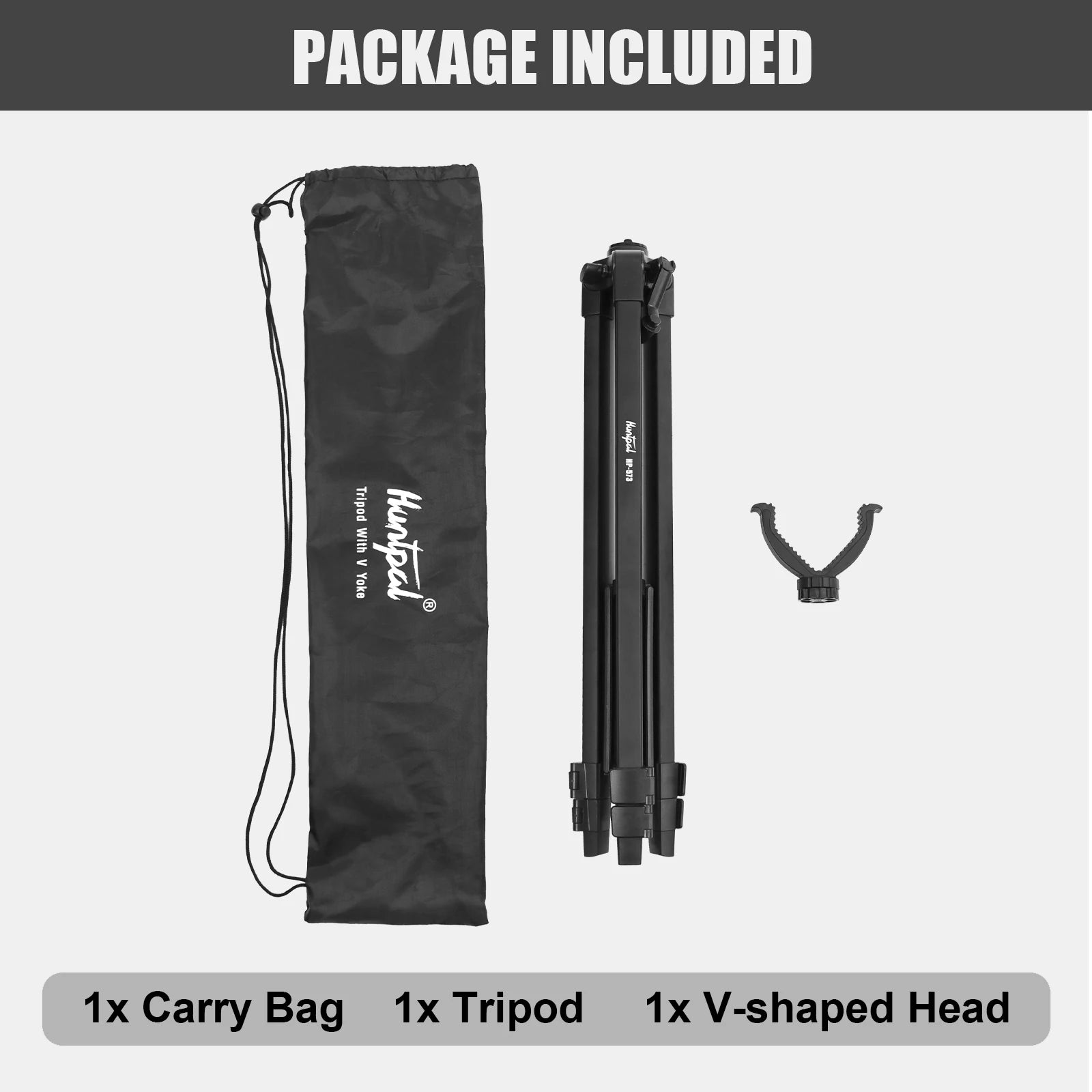 HUNTPAL Adjustable Shooting Tripod – Lightweight Aluminium V Yoke Rest for Hunting Rifles