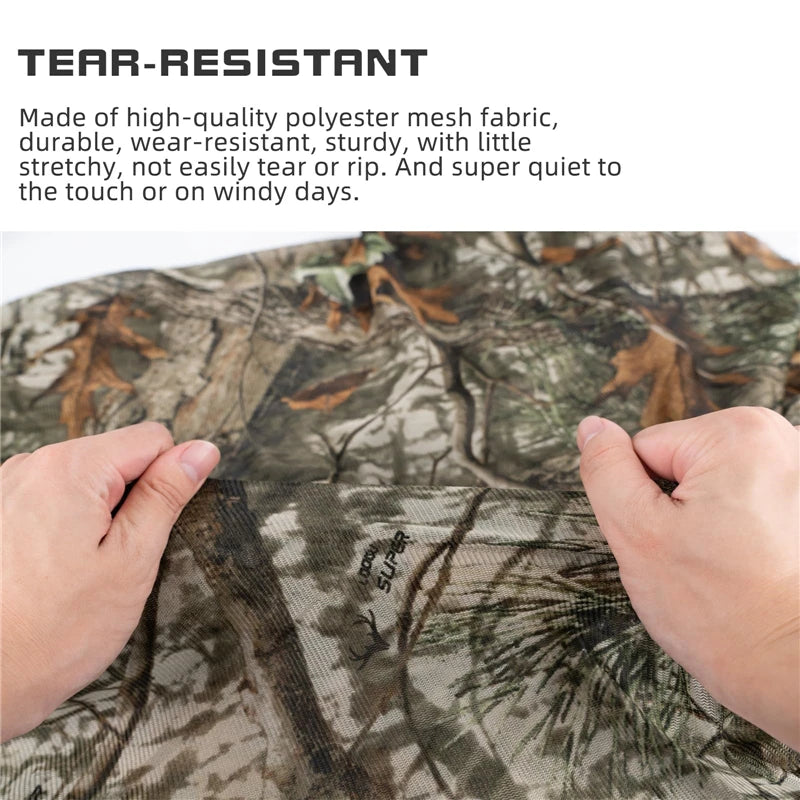 HIGH-JUMP Camouflage Netting - 59" Wide Mesh Fabric for NZ Hunting Blinds & Wildlife Photography