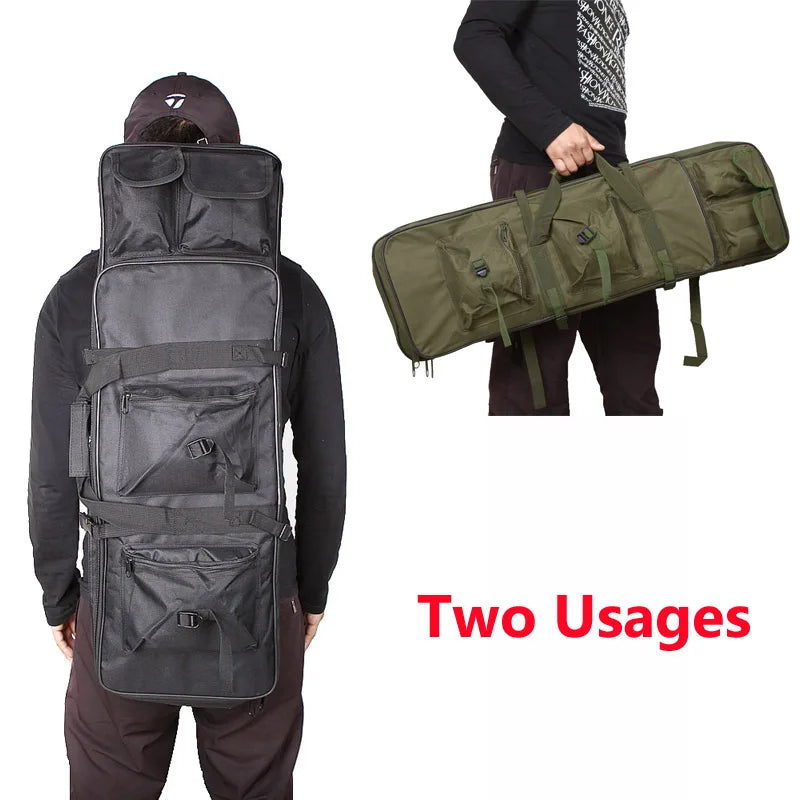 RUIN HAWK Tactical Gun Bag – 81/94/115cm Nylon Rifle Case for Hunting & Shooting