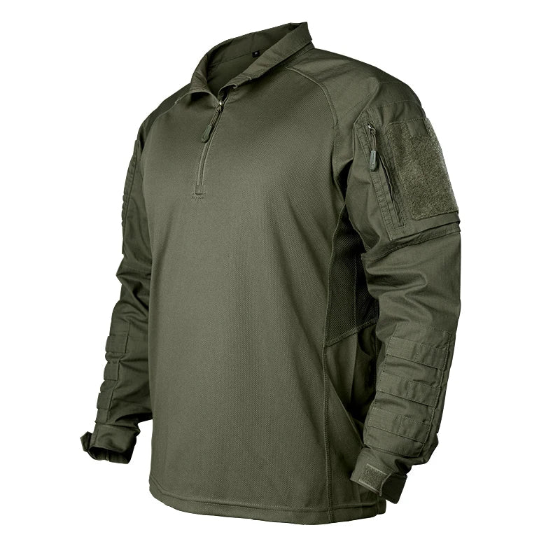 IDOGEAR UFS Tactical Shirt – Breathable Combat BDU with Elbow Pads