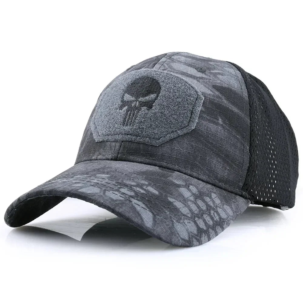GUMAO Tactical Camouflage Baseball Cap Adjustable Mesh Hat