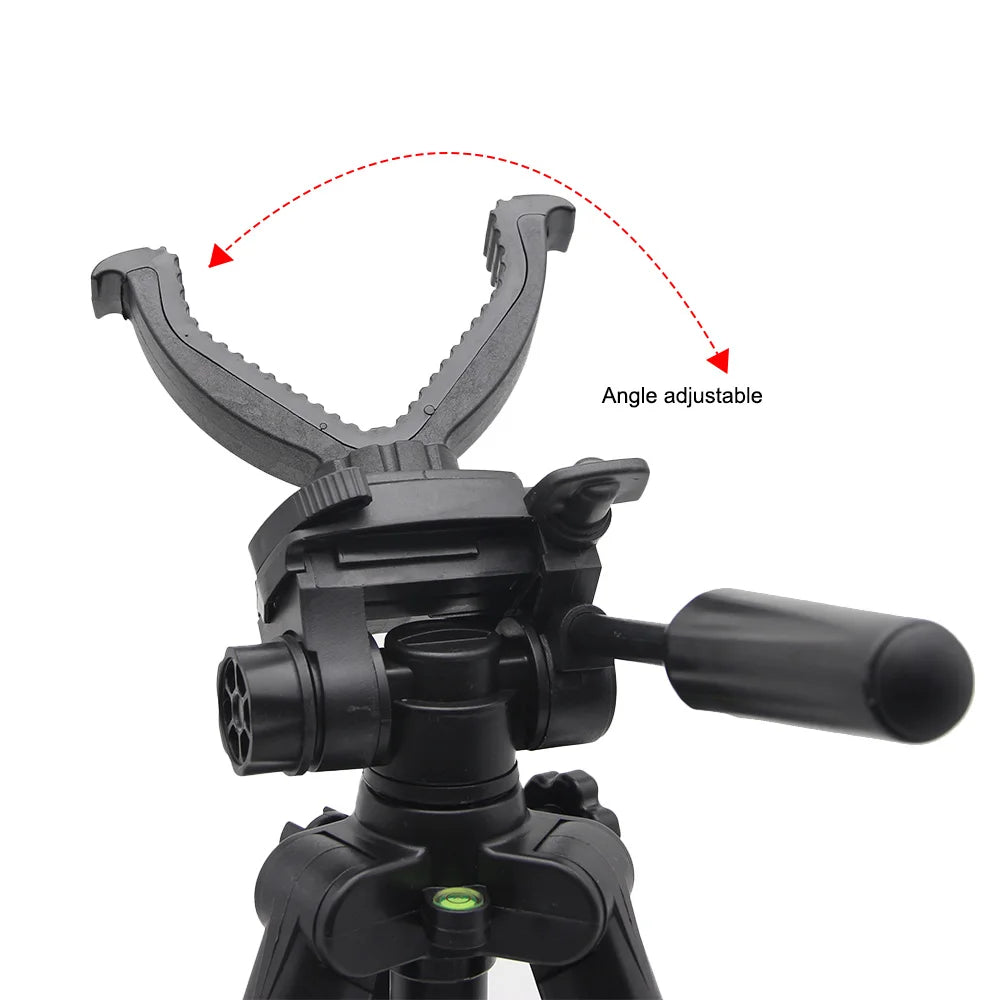 Aluminium Hunting Tripod – Adjustable V Yoke Shooting Rack for Rifles or Cameras